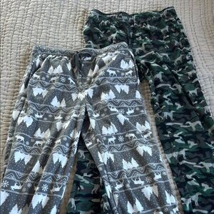 Cozy Kids Pajama Set - Gray and Green